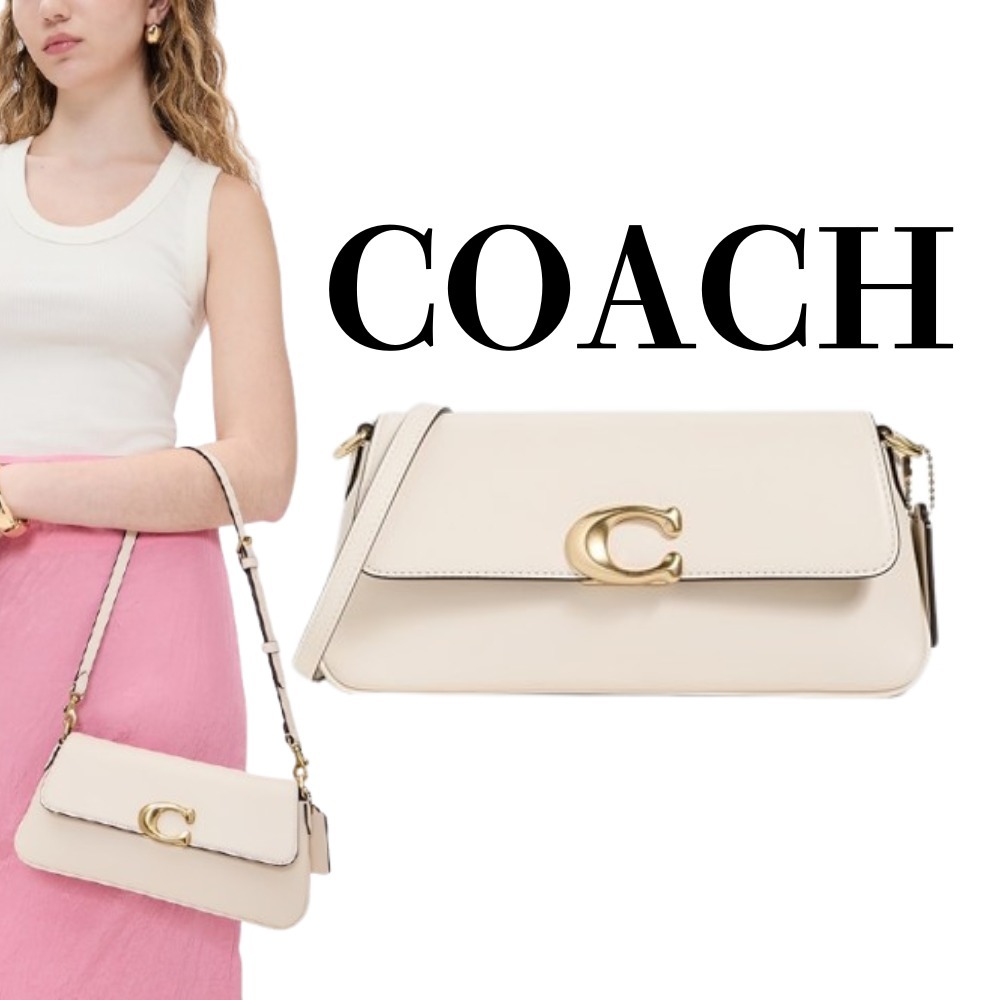 【Coach】Refined Calf Leather Jet Shoulder Bag