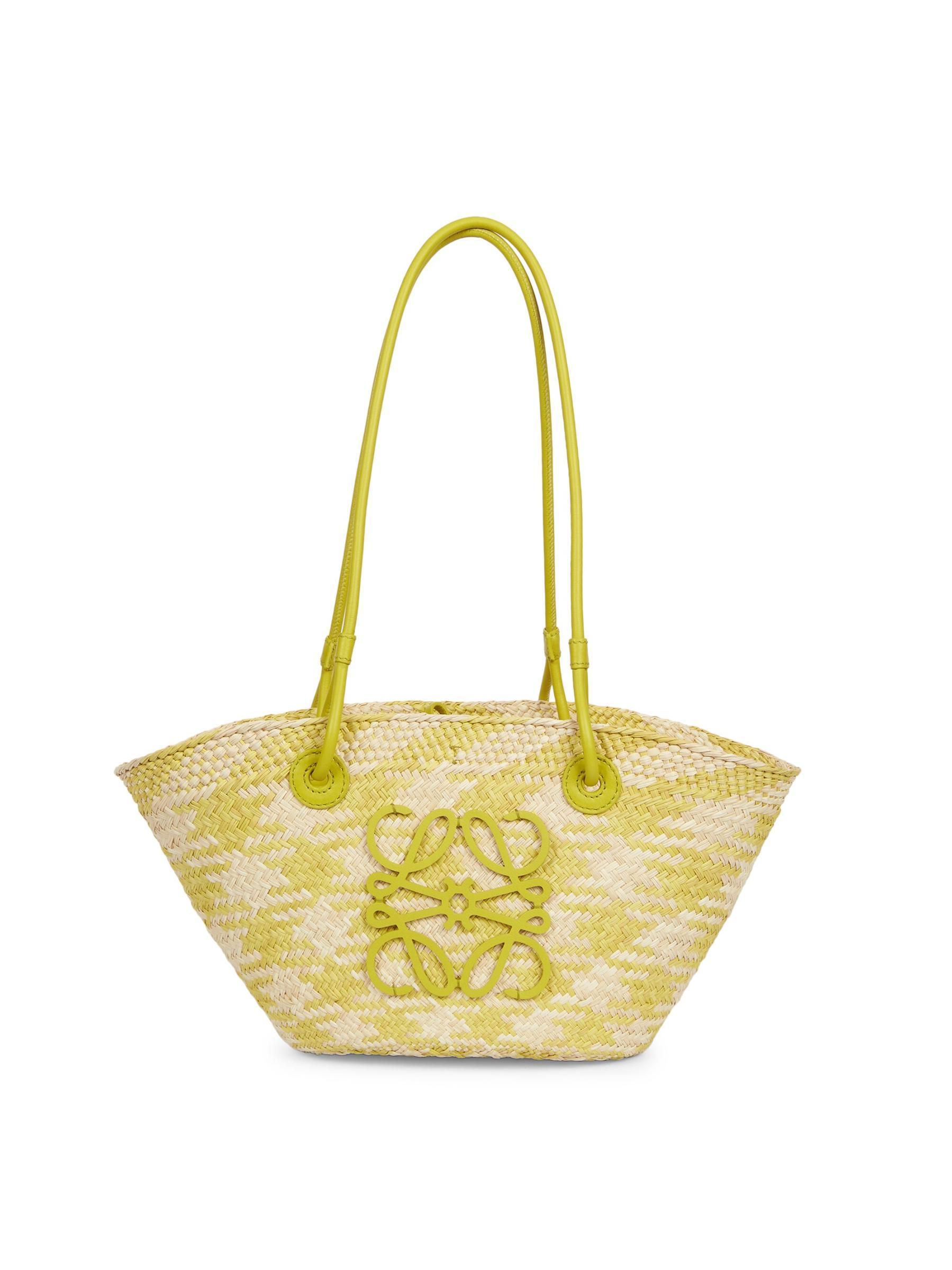 LOEWE x Paula's Ibiza Small Anagram Small Checked かごバッグ