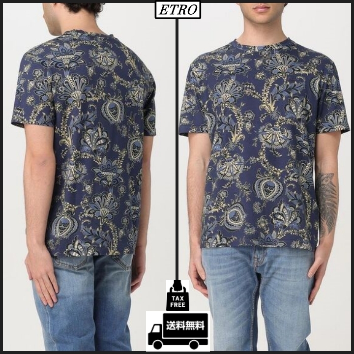 【ETRO】フローラル ペイズリー Tシャツ