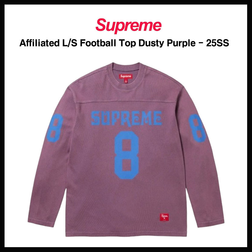 【SUPREME】 AFFILIATED L/S FOOTBALL TOP DUSTY PURPLE - 25SS
