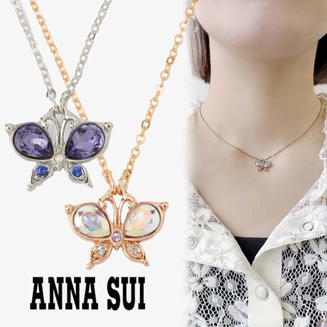 すぐ届く☆国内発送 ANNASUI バタフライモチーフ ネックレス