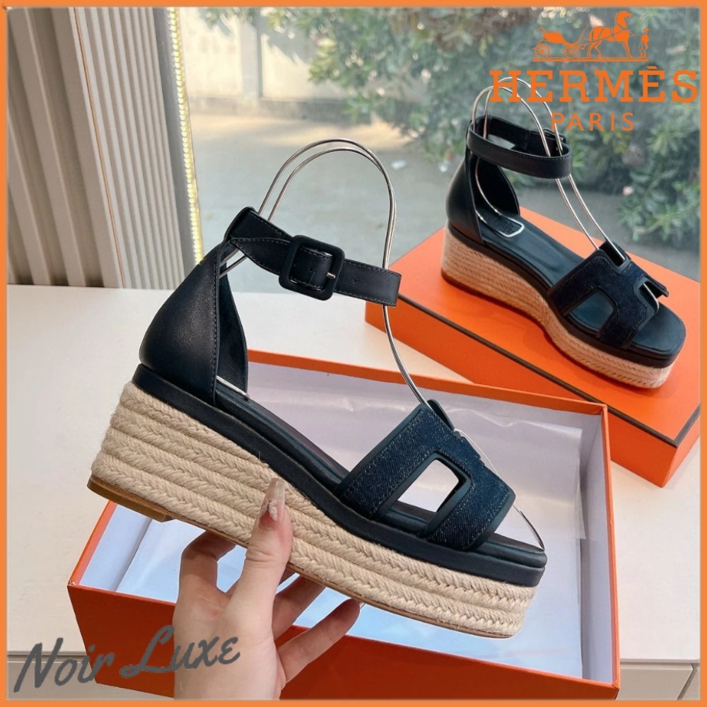 【希少】HERMES エスパドリーユ ELDA★デニム