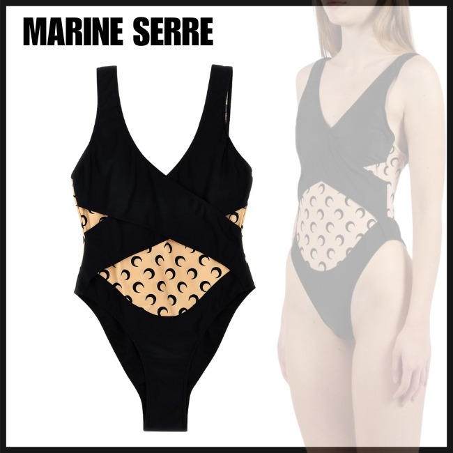 【MARINE SERRE】ワンピース水着 ※送関込