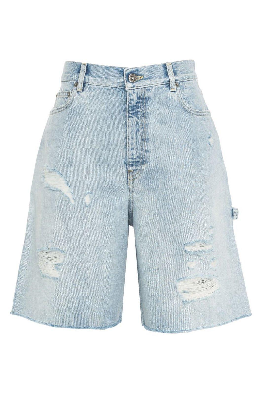 【送料&関税込】Golden Goose Distressed Denim Bermuda Shorts