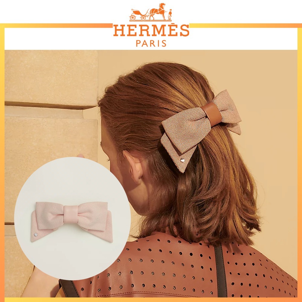 【高級感たっぷり】HERMES Grenelle Plein Air PM ヘアクリップ