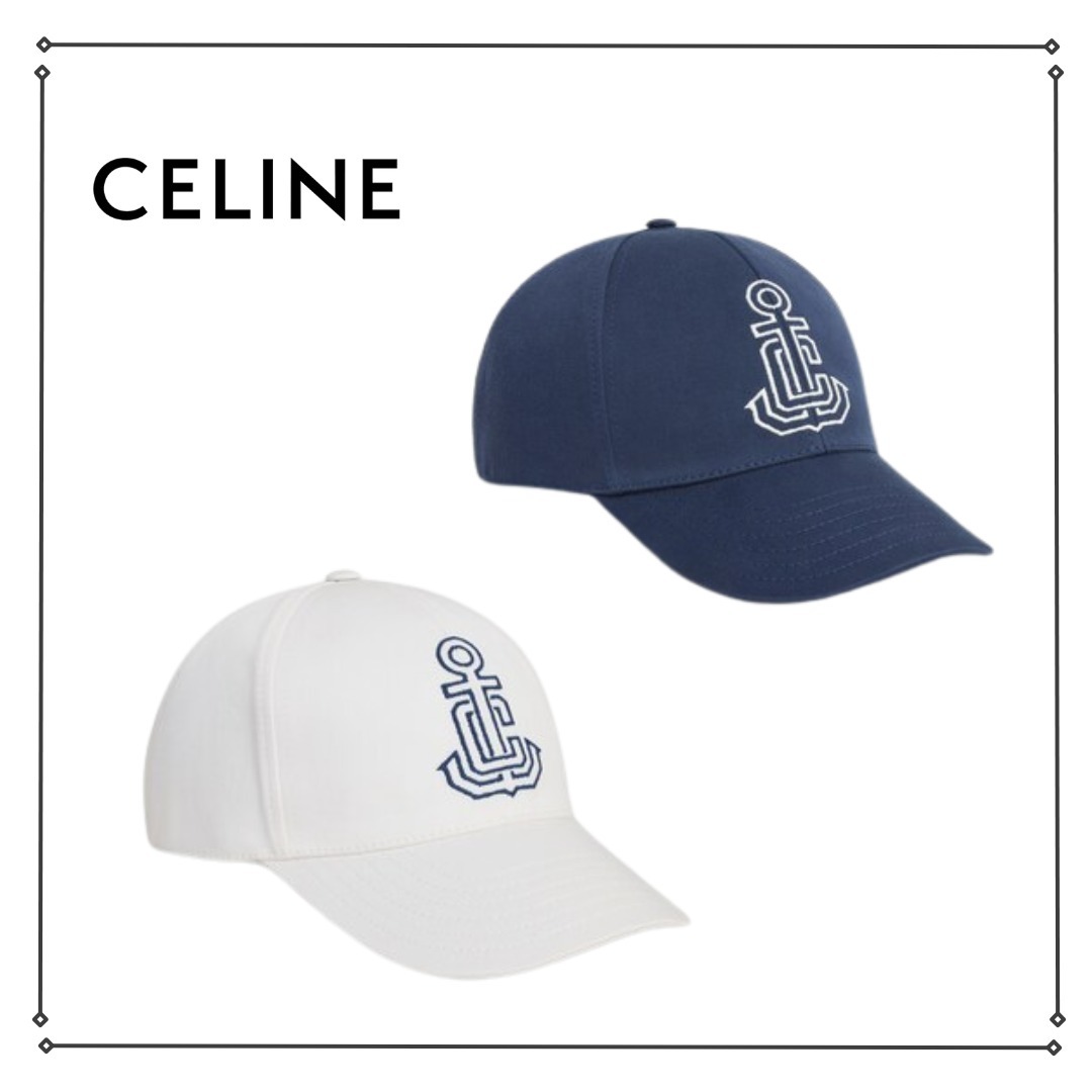 CELINE セリーヌ アンカーベースボールキャップ