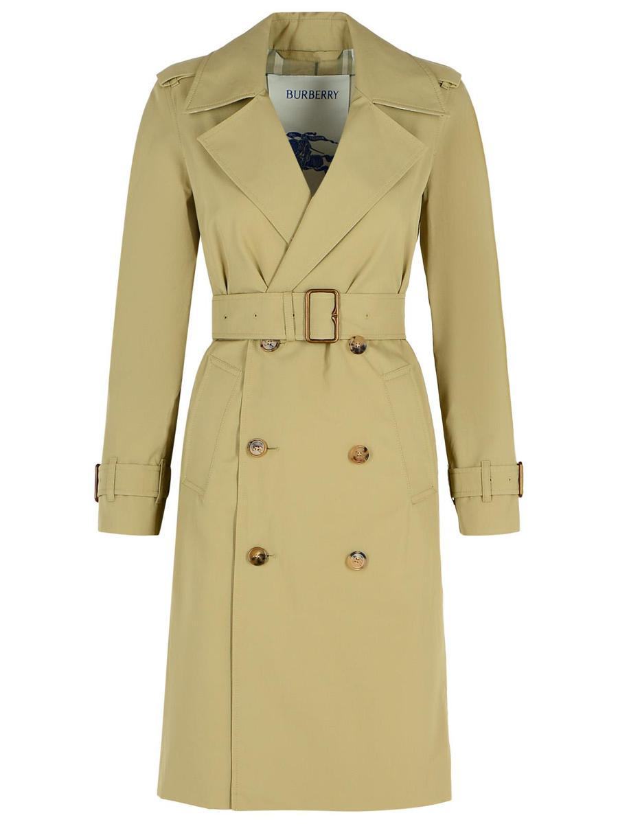 【関税＆送料込み】Burberry Green Cotton Trench Coat