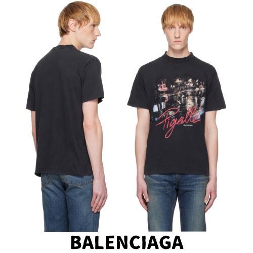 【BALENCIAGA】'Pigalle' スモールフィット Tシャツ