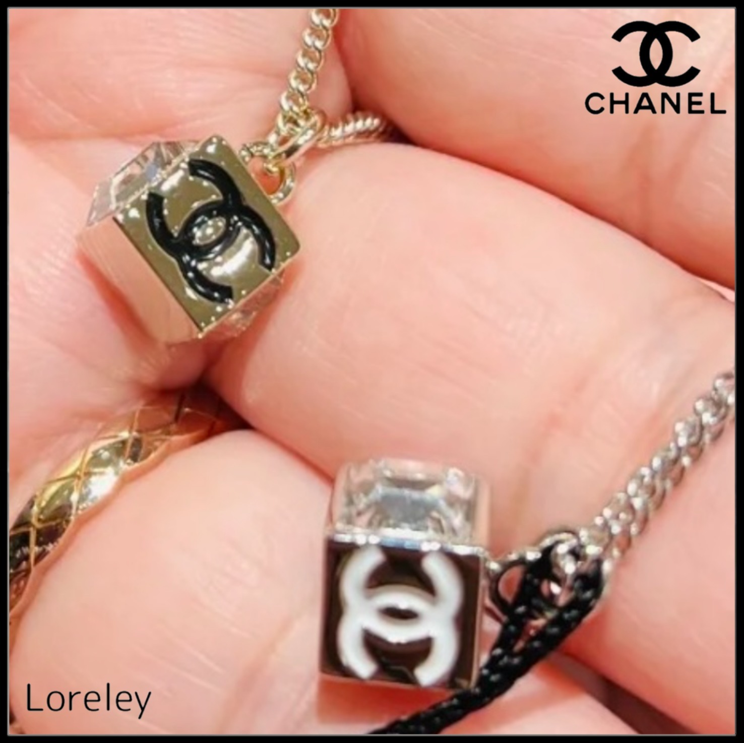 【小さくて可愛い】CHANEL キューブネックレス