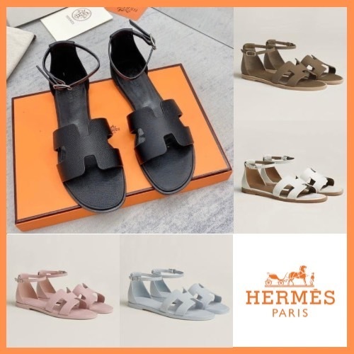 【Hカットが映える◎】HERMES サントリーニ サンダル