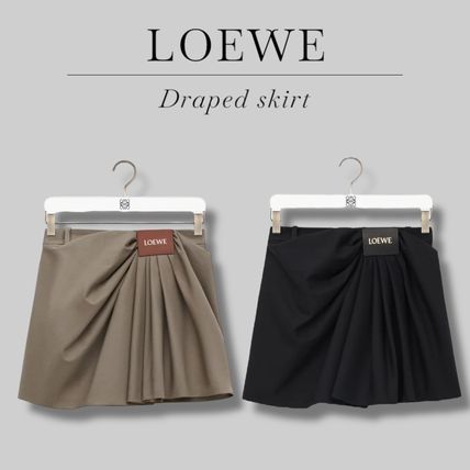 LOEWE ロエベ ミニスカート 黒xグレーxシルバー等 4102725J0038 LOEWE(ロエベ) ミニスカート(レディース) - 海外通販のBUYMA