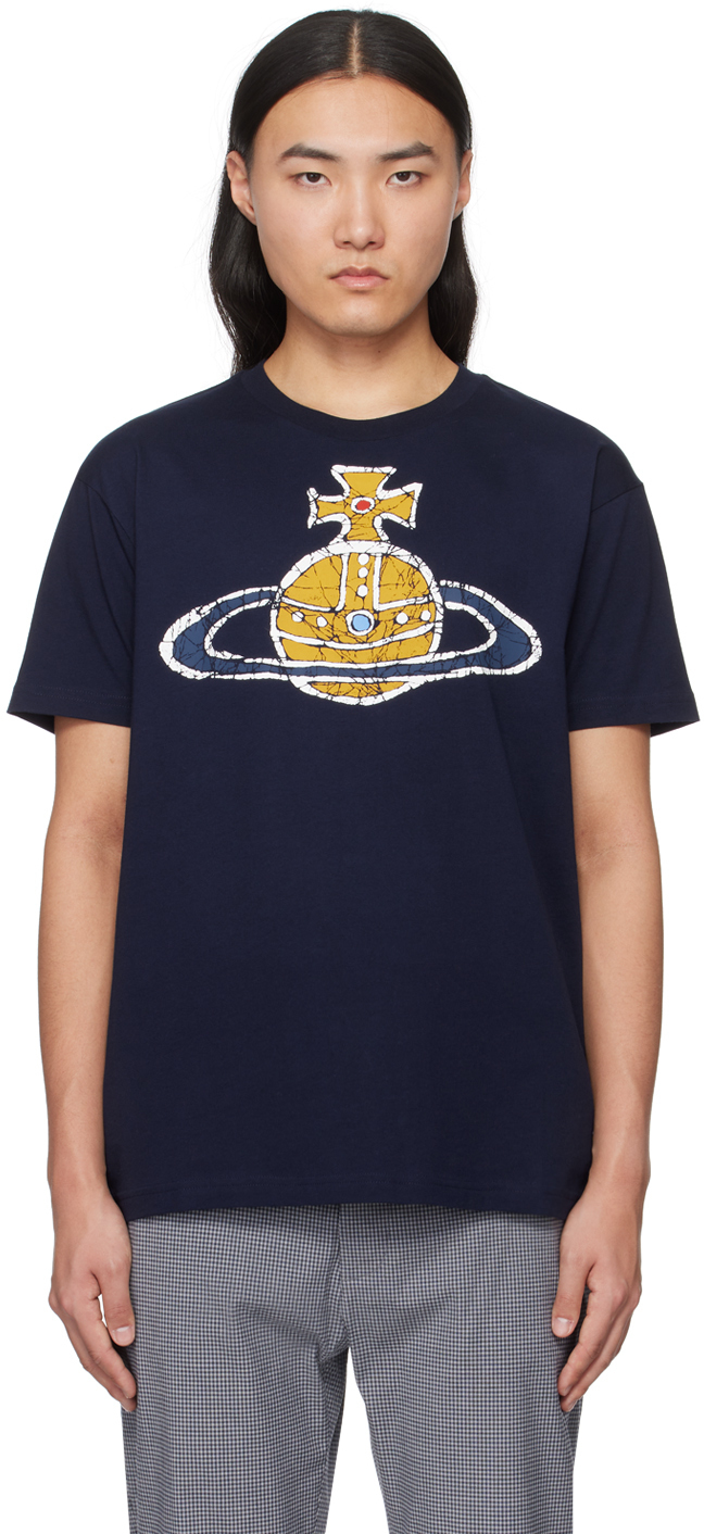 【関税込み】Vivienne Westwood ネイビー Time Machine Tシャツ