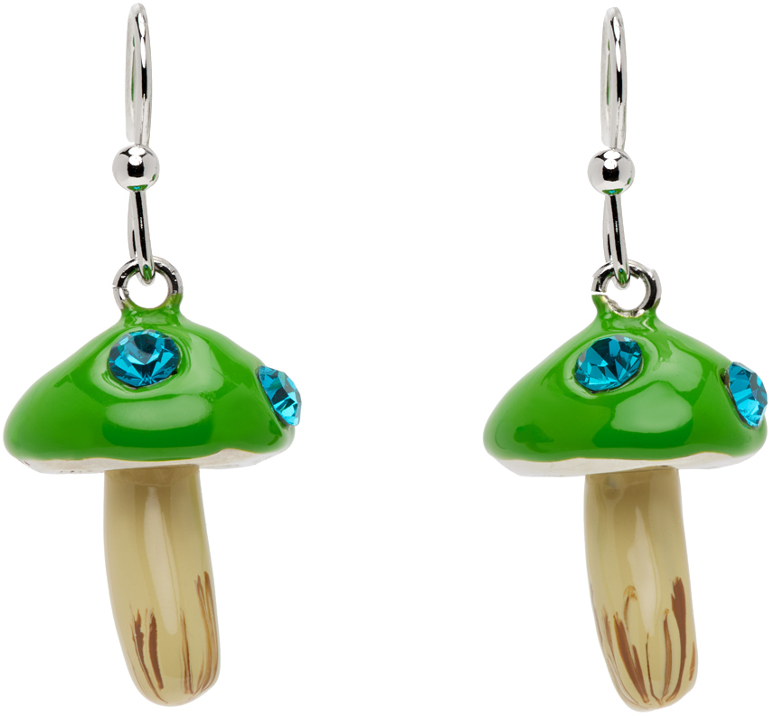 【関税込み】Marni SSENSE限定 グリーン Mushroom ピアス