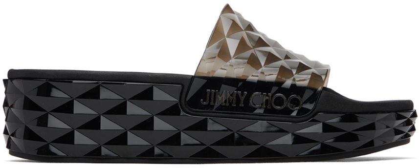 【関税込み】Jimmy Choo Diamondコレクション ブラック スライド