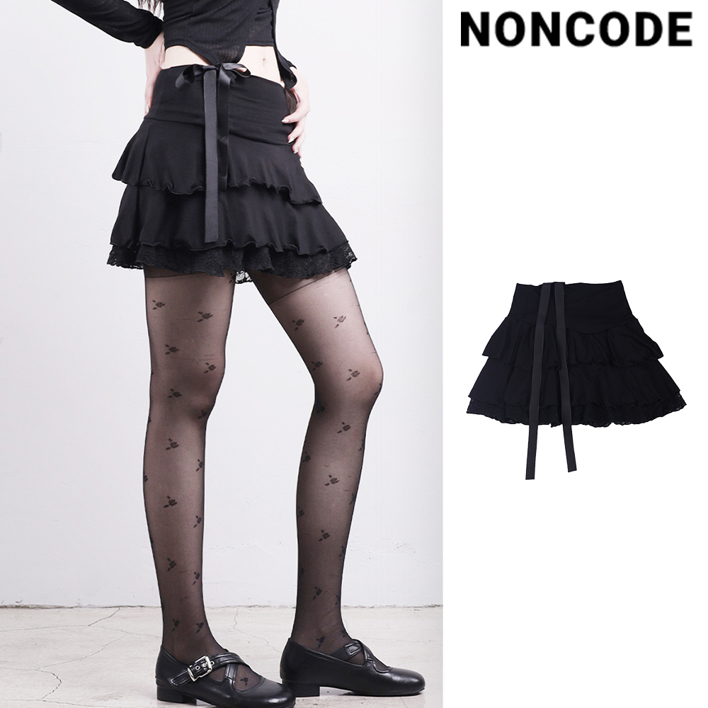 【NONCODE】Belle Ribbon Tiered Skirt