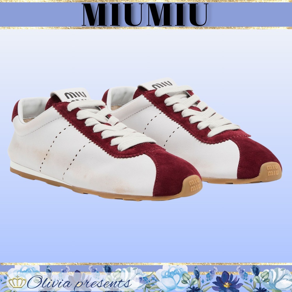 【MIU MIU】ツートンナッパレザースニーカー