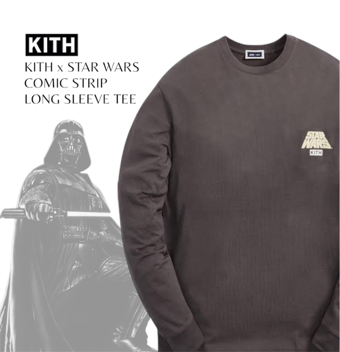 ☆ KITH x STAR WARS Comic Strip L/S tee コラボTシャツ ☆