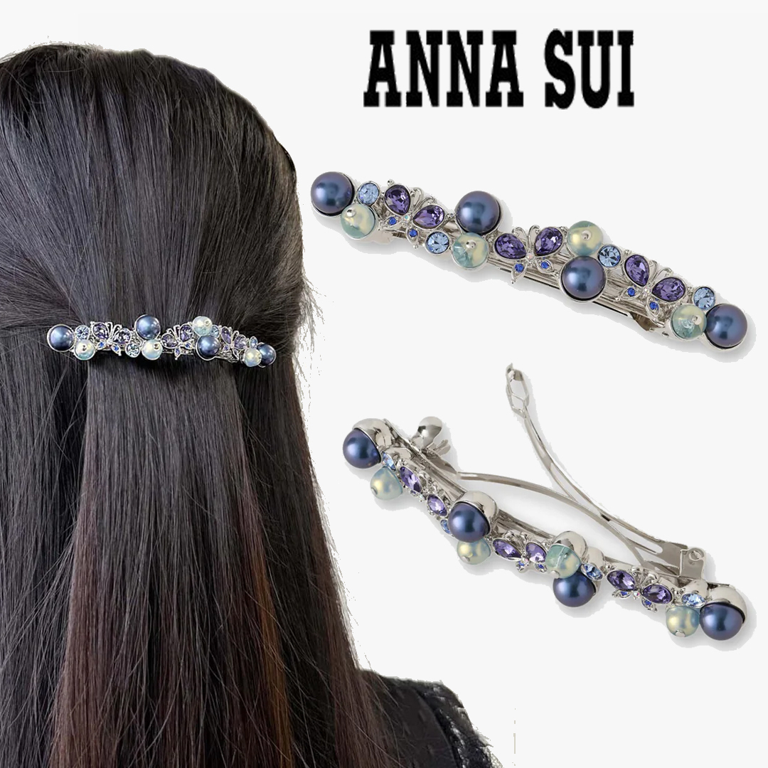 すぐ届く☆国内発送 ANNASUI バタフライモチーフ ヘアバレッタ
