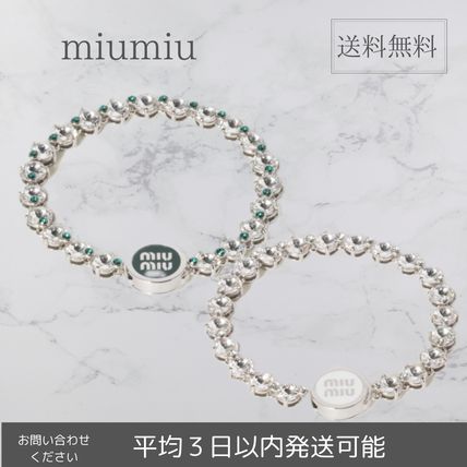 ホワイト（白）系 MiuMiu(ミュウミュウ) ブレスレット