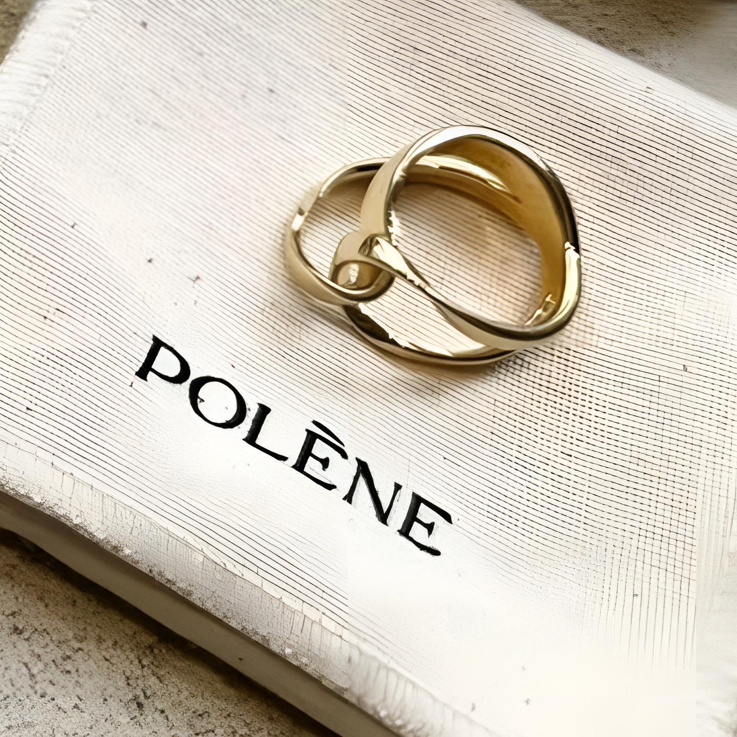 手元が優雅で上品に♪【POLENE】《Eole》24K金メッキ リング