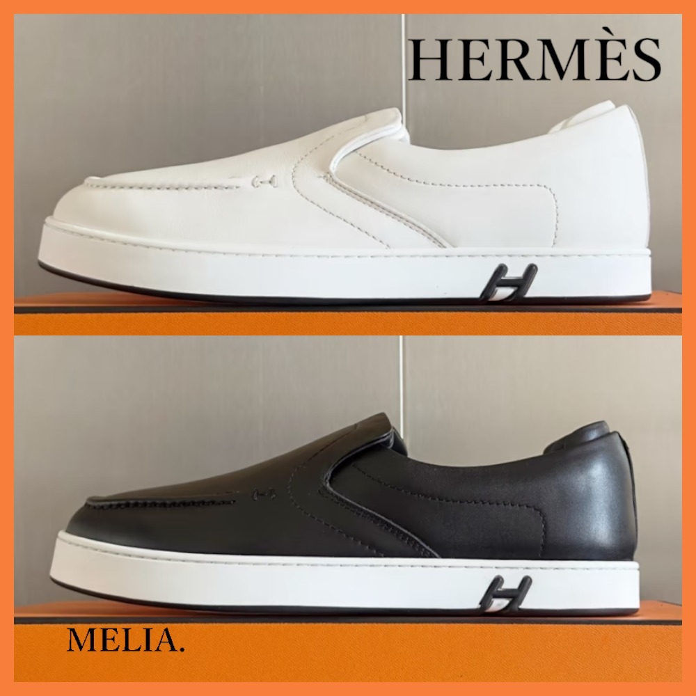【ラクに履けてお洒落☆】HERMES スリッポンスニーカー Kiddy