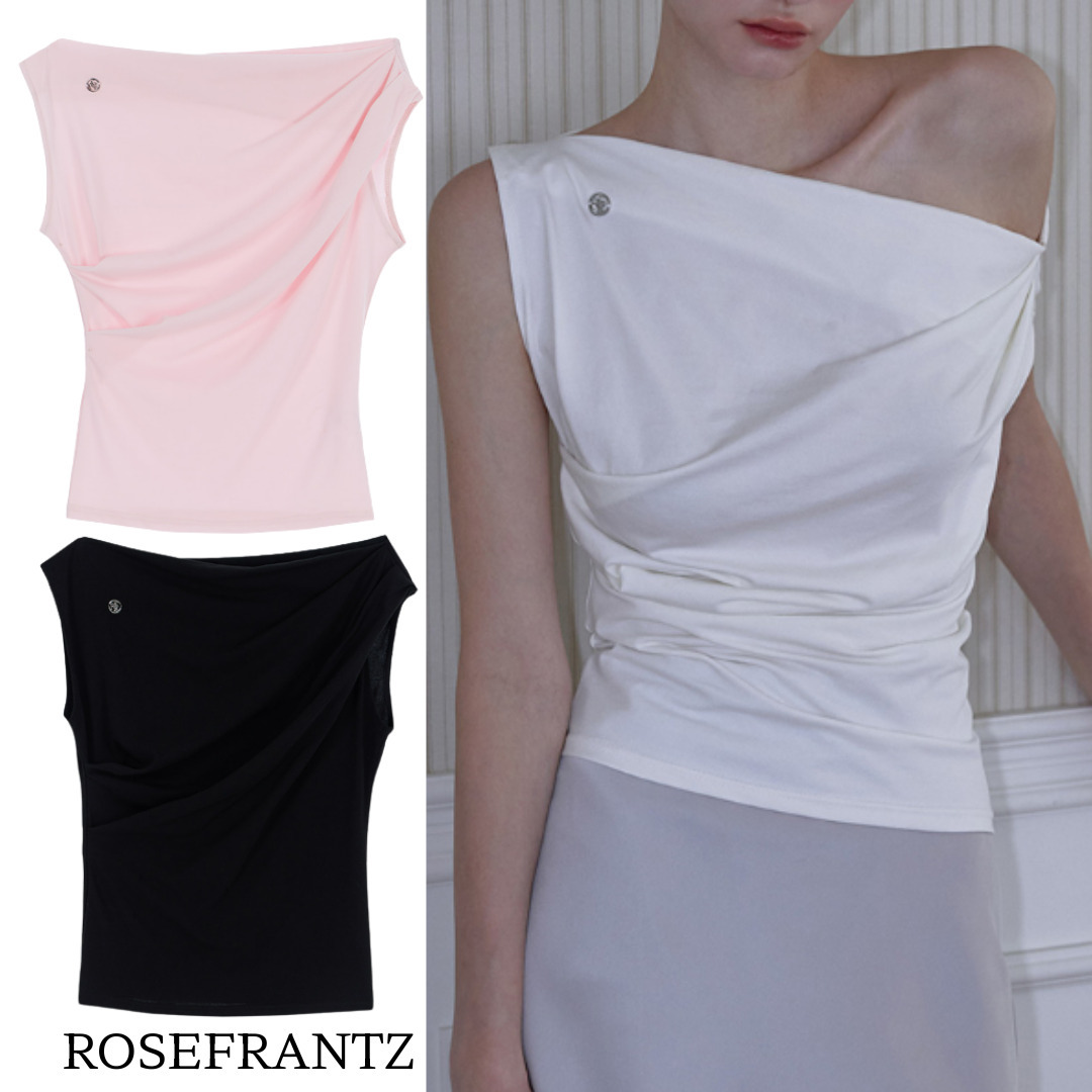 【ROSEFRANTZ】★ドレープ オフショルダー ノースリーブ★