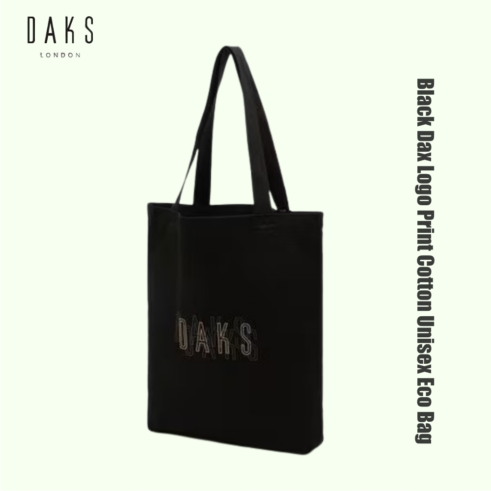 ★DAKS★ロゴプリント コットン 男女共用 エコバッグ