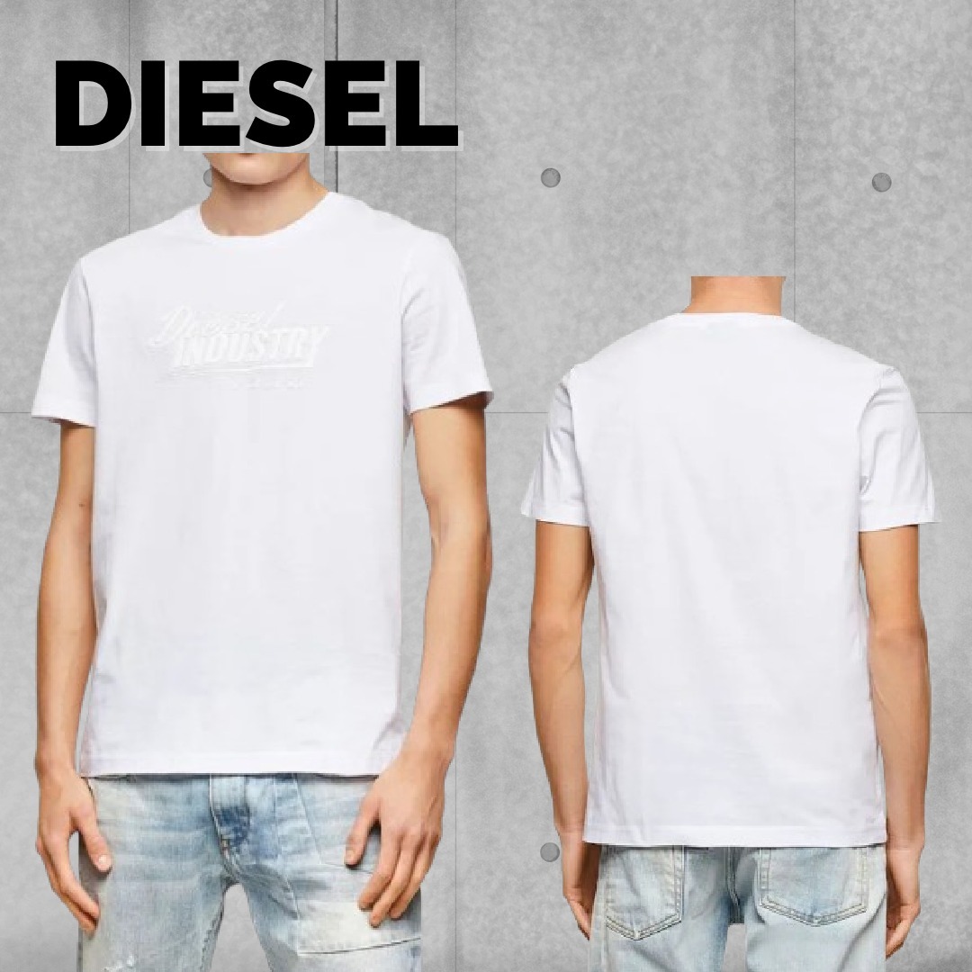 関税込【DIESEL】Diegos K45 short sleeve T-shirt★White★ロゴ