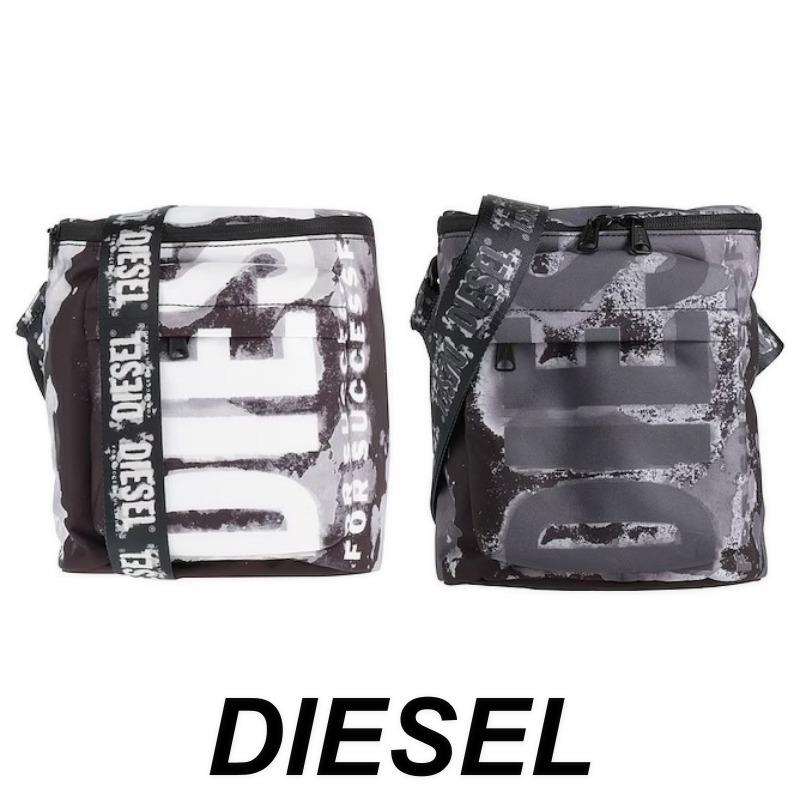 Diesel Rave ロゴストラップ メッセンジャーバッグ