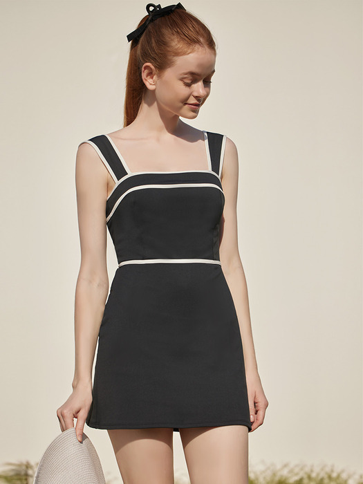ビキニ Black Dress[VALLO DE NERA]Bella Swimdress Blac