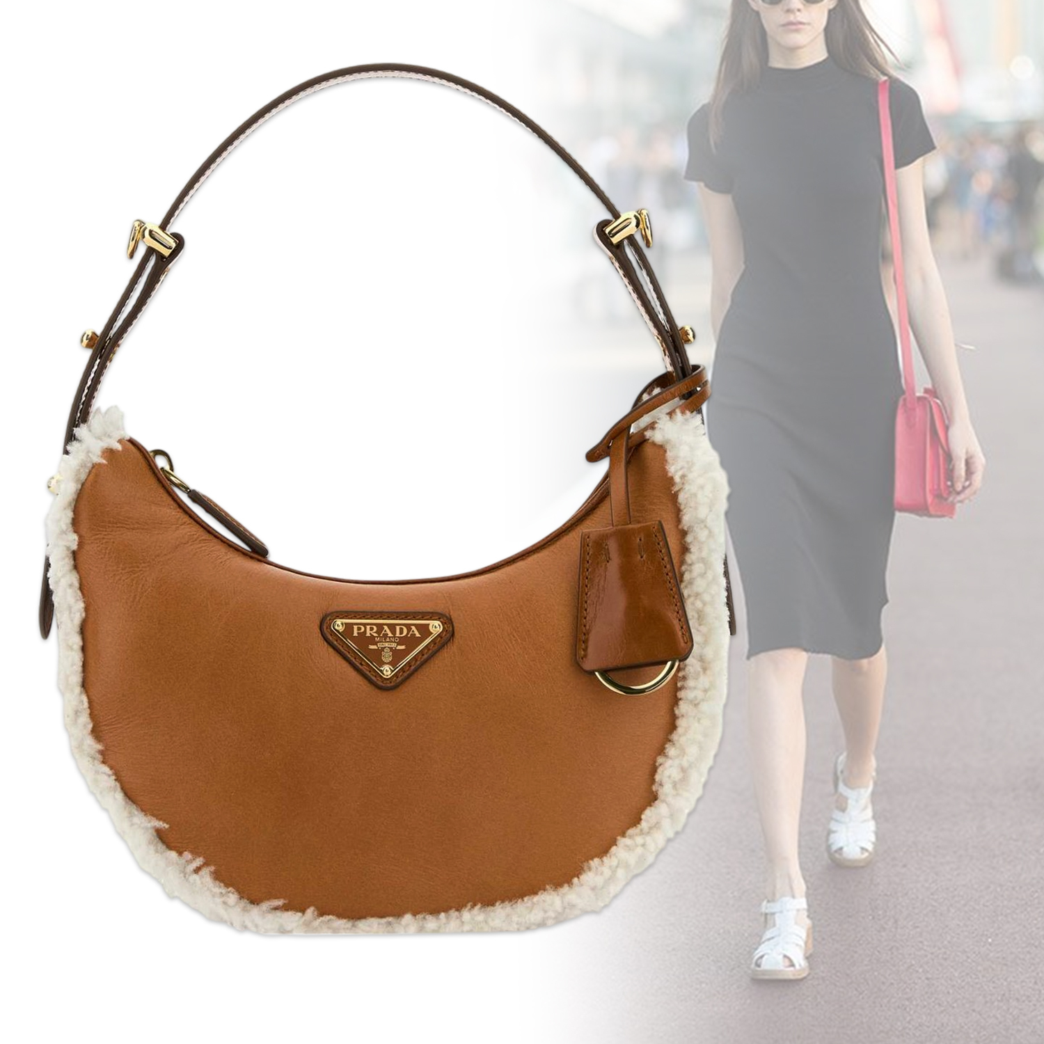 ◆PRADA◆ スモールショルダーバッグ レザー