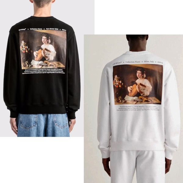 “Off-White” Caravaggio プリントスウェットシャツ