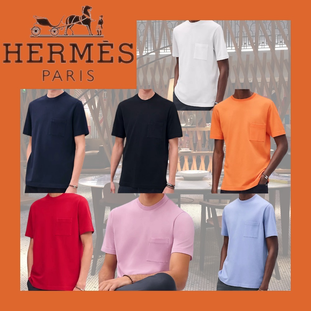 ☆夏オススメ☆HERMES 「H」刺繍入りTシャツ