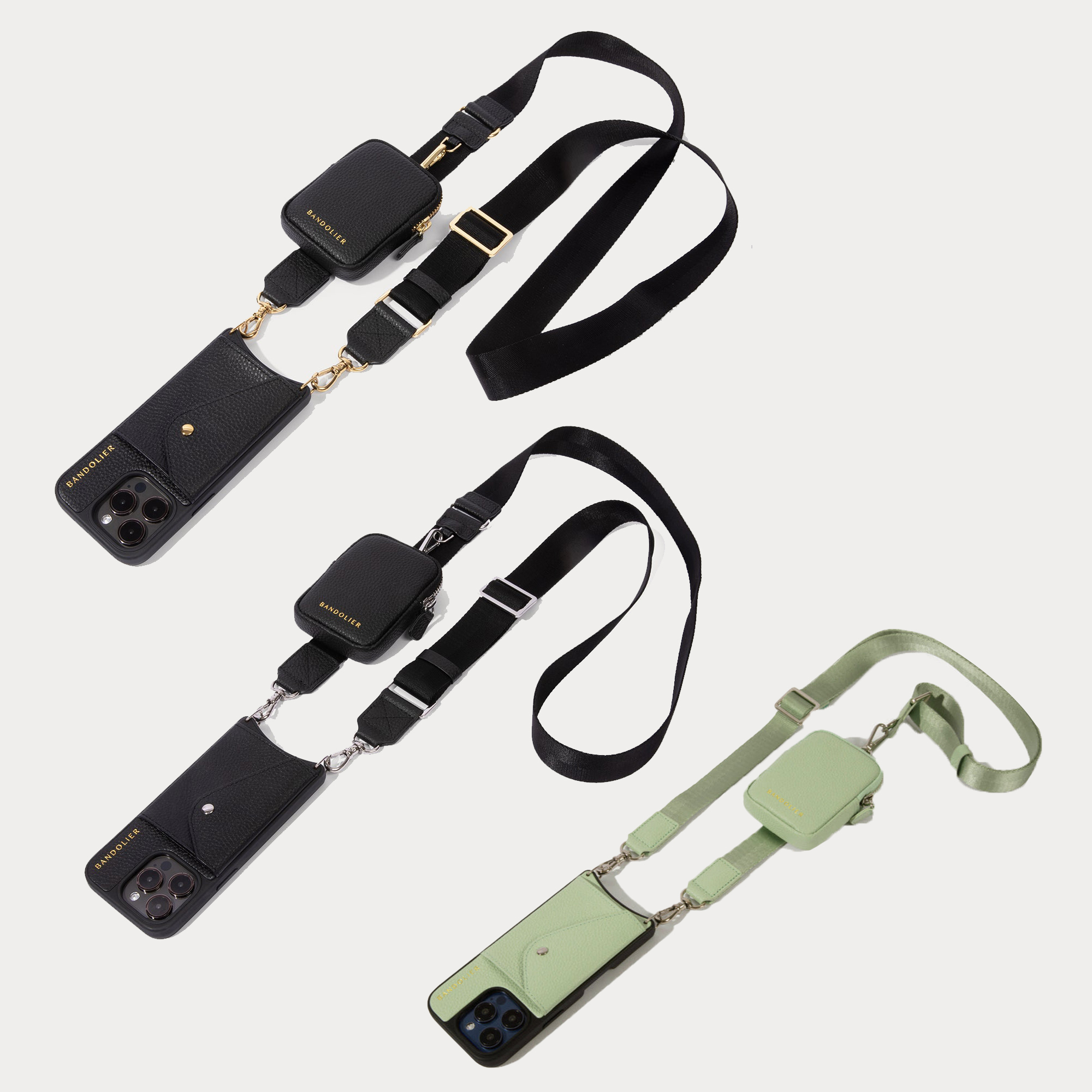 Bandolier★BODIE★ミニポーチ付きクロスボディiPhoneケース