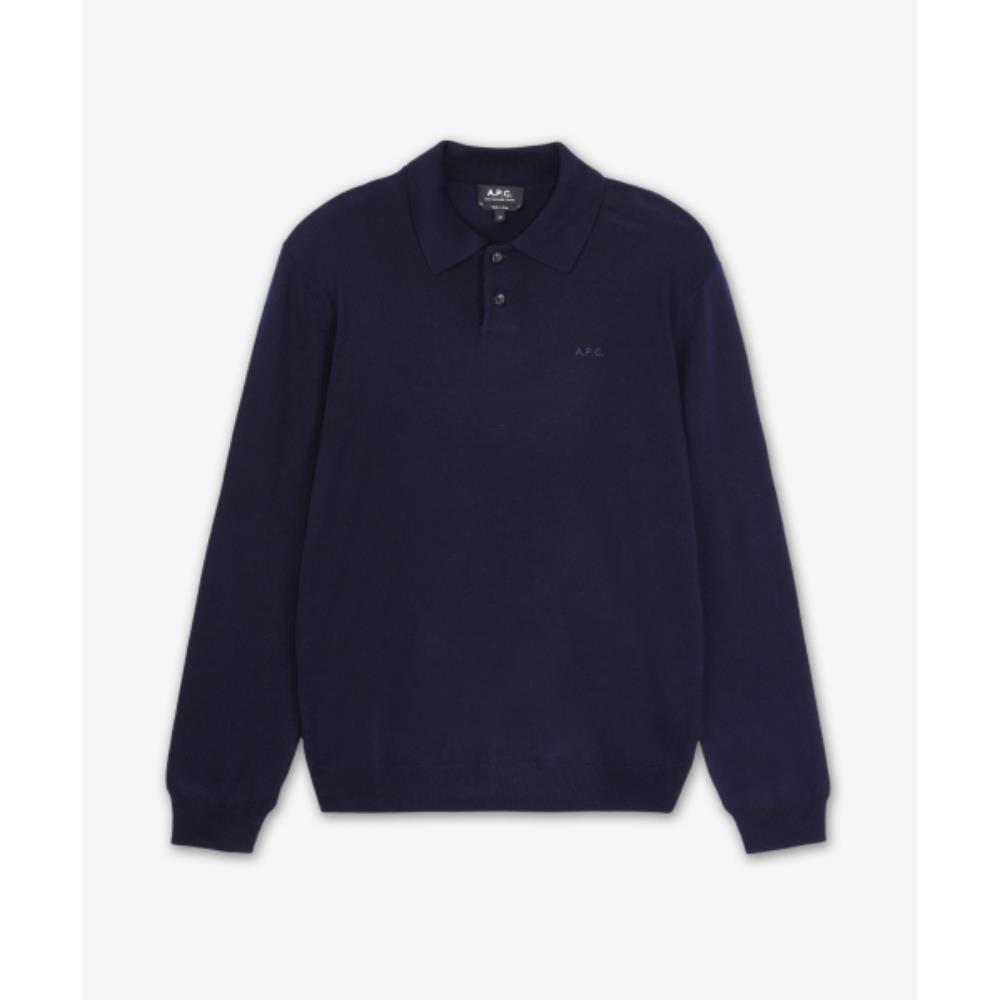 Tシャツ・カットソー A.P.C. Jacob Logo Polo Shirt Dark Navy WVAWMH23324IAK WVAWMH