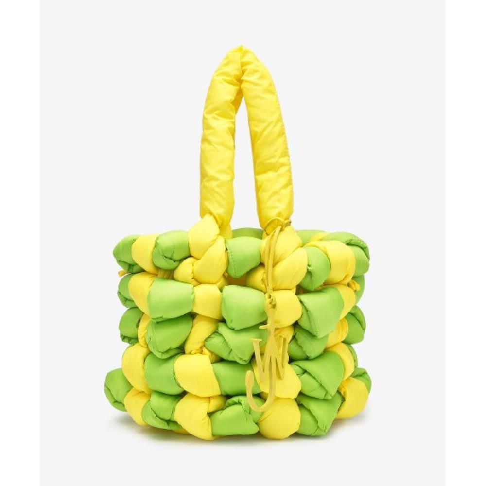 トートバッグ J W ANDERSON Noted Bucket Bag Yellow Lime Green HB0513FA0237