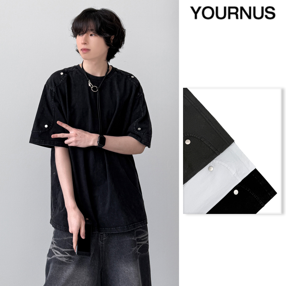 【YOURNUS】Core Rivet Half Sleeve