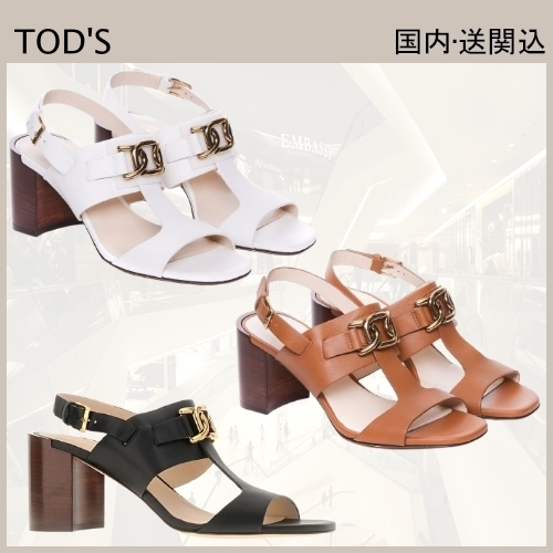 VIP価格★TOD'S レザー ケイト サンダル