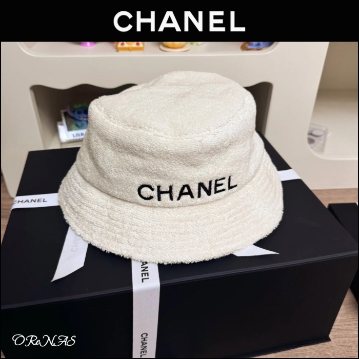 【パイル地で涼しげな印象に♪】CHANEL☆バケットハット