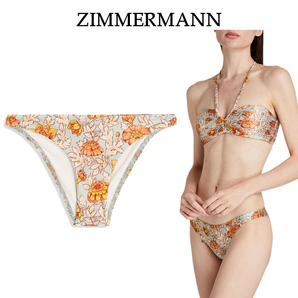 【ZIMMERMANN】ローライズ ビキニボトム フローラルプリント