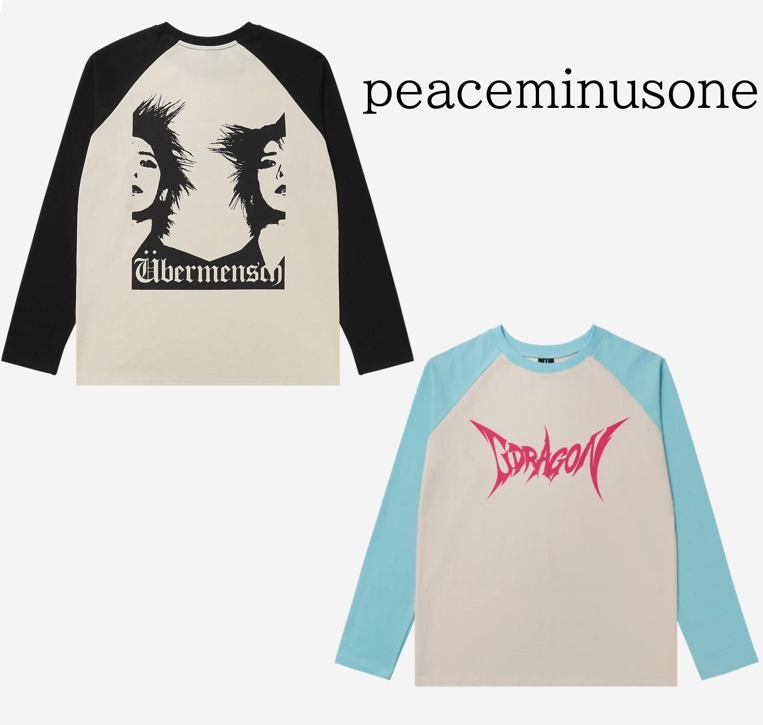 【G-DRAGON】Ubermensch Raglan Long Sleeved T-Shirt