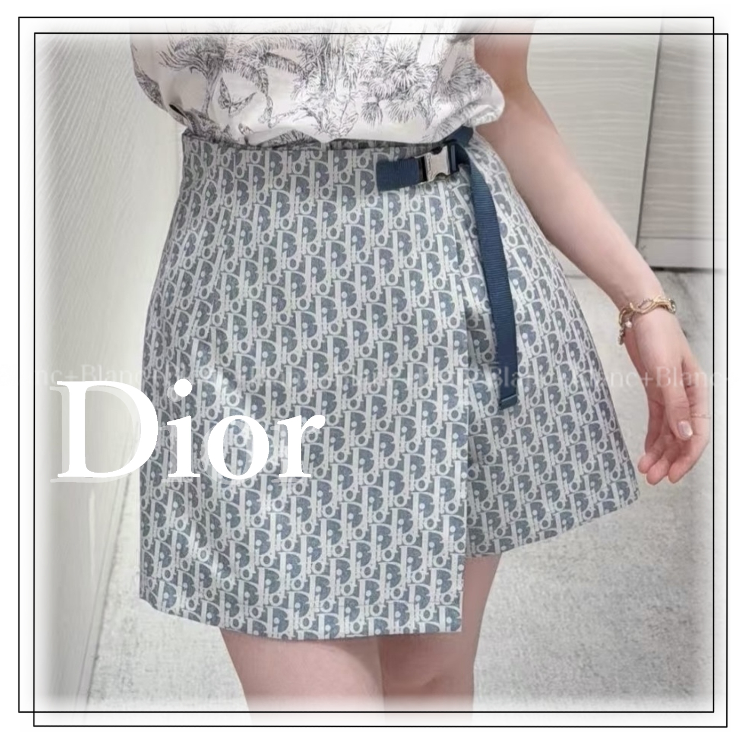 お洒落を楽しんで♪【 Dior 】オブリーク ジャカード スコート