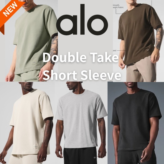 【ALO YOGA】Double Take Short Sleeve Tシャツ(送料込)