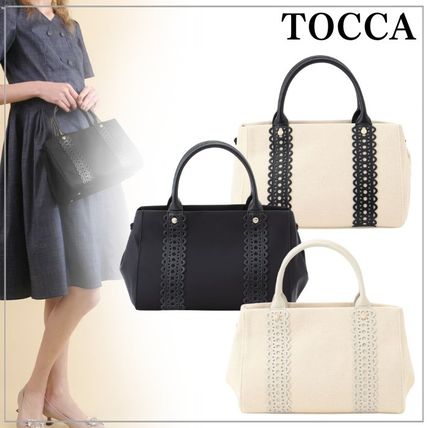 【抜け感】TOCCAトッカ LACE TOTE トートバッグ 抜け感】TOCCAトッカ LACE TOTE トートバッグ (TOCCA/トート
