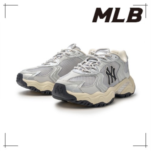 MLB公式正規品 スニーカー カーゴ CHUNKY NY (Silver)