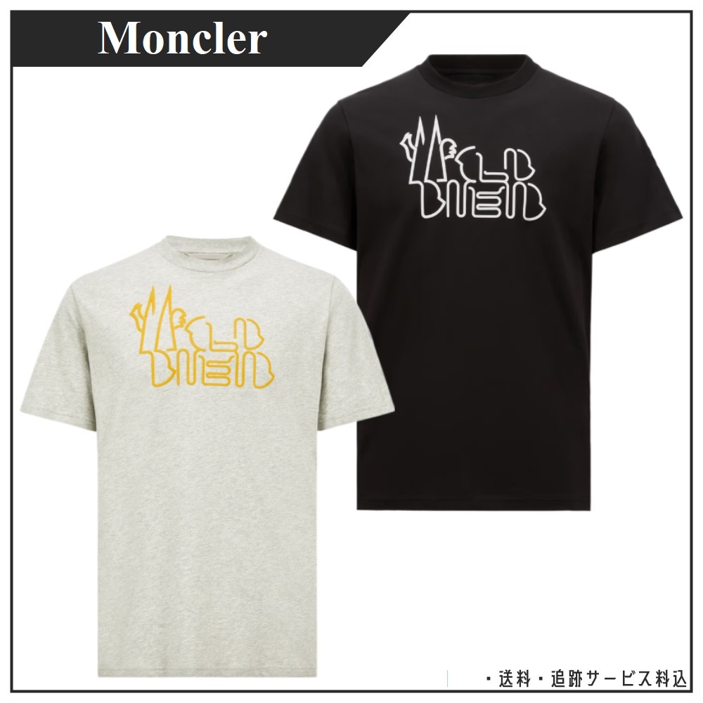 【Moncler】海外限定商品！ コットンTシャツ ロゴプリント