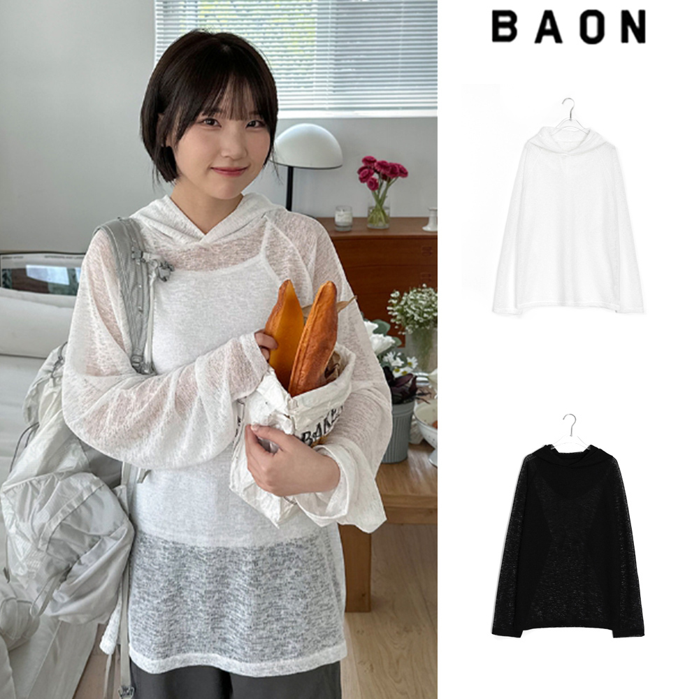 【BAON】[unisex] Matthew Summer Layered Over Hoodie
