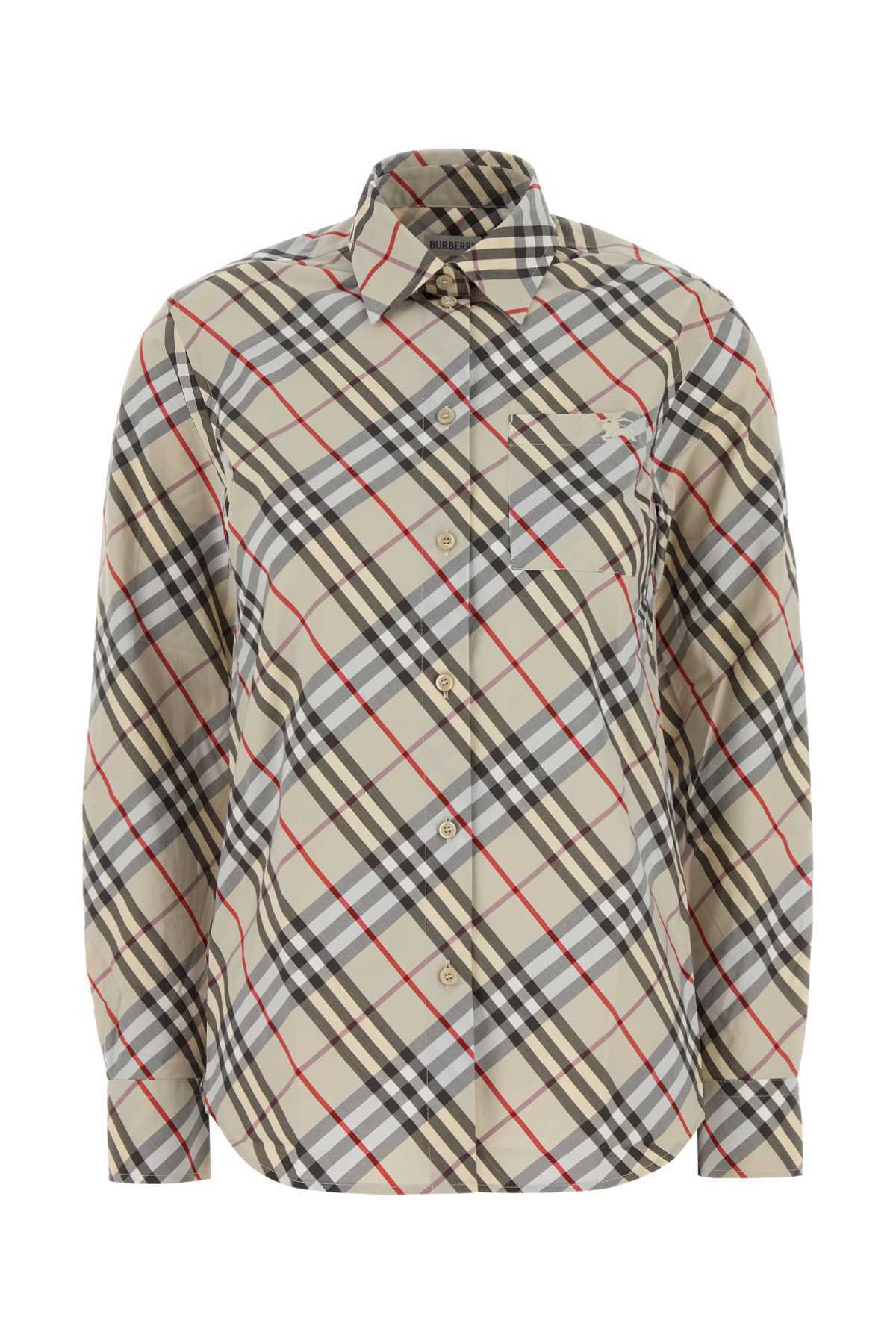 Tシャツ・カットソー BURBERRY Embroidered Poplin Shirt