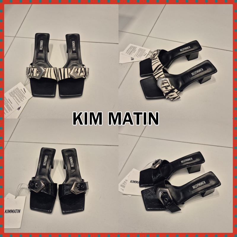 【KIM MATIN】BUCKLE POINT SLIDE HEELS