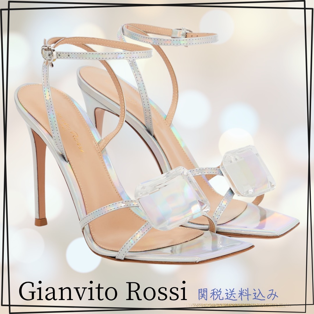 Gianvito Rossi【関税送料込】ジャイプール 105 レザーサンダル